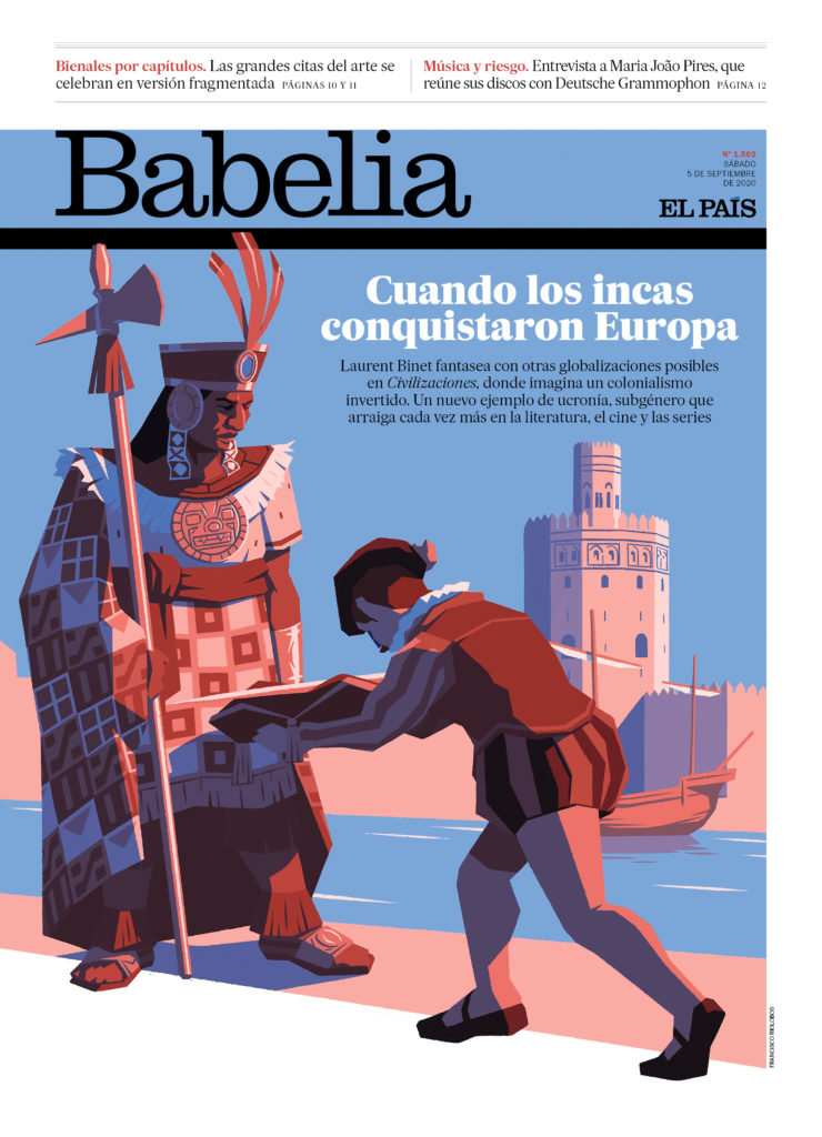 Ilustracion portada Babelia El País, Incas en Sevilla